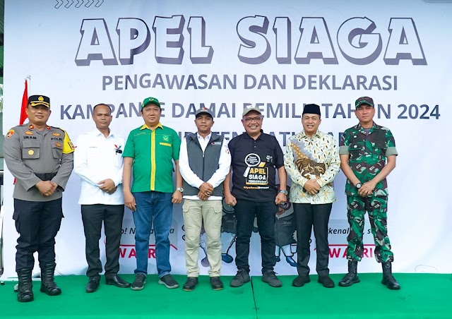 BAWASLU KABUPATEN BATU BARA MENGGELAR APEL SIAGA PEMILU DAMAI