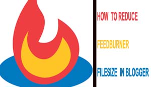 how to reduce feedburner file size