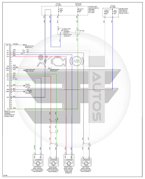 Toyota Corolla 2014 Skid Control Module Wiring Diagram