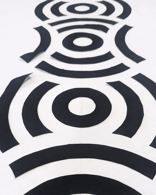 Black and white applique quilt
