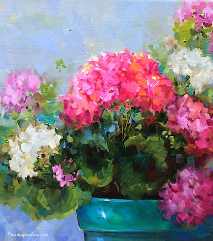 http://www.nancymedina.com/available-paintings/spring-sparkle-pink-geraniums