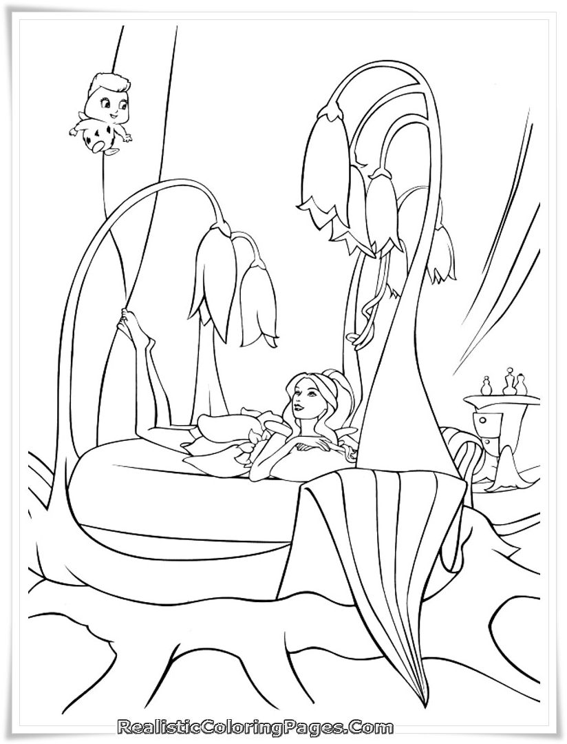 Barbie Fairytopia Printable Coloring Pages Realistic 