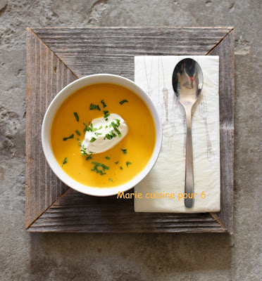 soupe de butternut curry