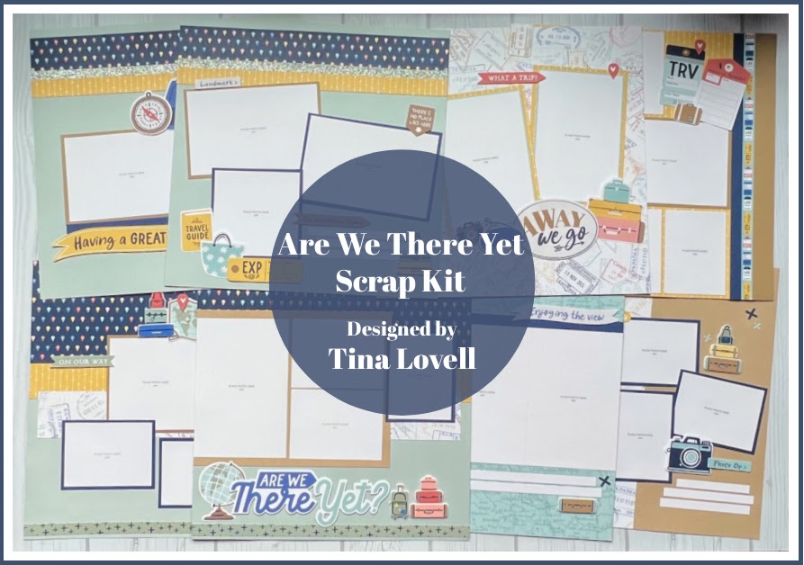 Are We There Yet? - Fun Travel Themed Scrapbook Kit now available