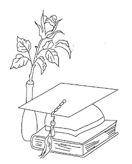 Dibujos para colorear de graduación