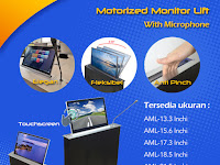 Jual Motorized Monitor Lift - with Microphone 13,3 Inchi 