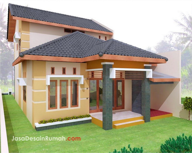 100 Contoh Gambar Desain Rumah  Minimalis  1 Lantai  Tampak 