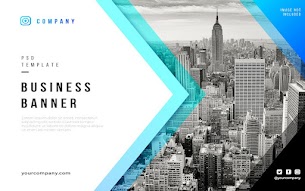 Abstract Business Banner Psd Template Free Download