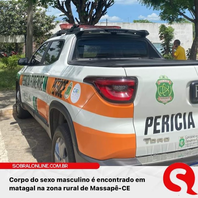 Corpo do sexo masculino é encontrado em matagal na zona rural de Massapê-ce