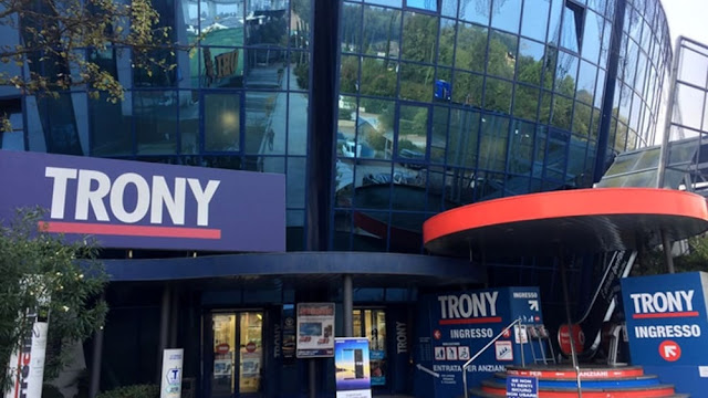 One of well-known chain stores in Italy, Trony