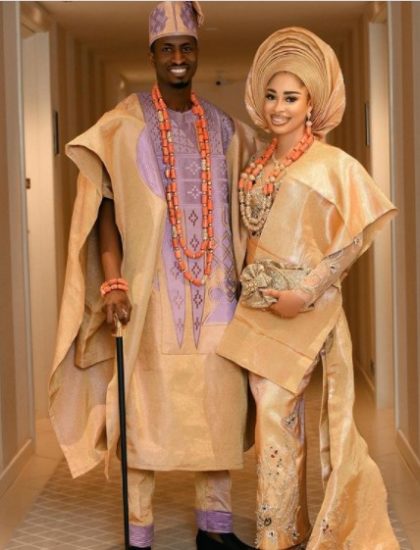 Footballer, Peter Olayinka and actress Yetunde Barnabas’ wedding introduction
