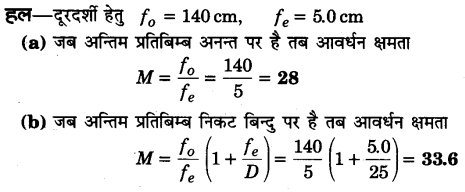 Solutions Class 12 भौतिकी विज्ञान-I Chapter-9 (किरण प्रकाशिकी एवं प्रकाशिक यंत्र)