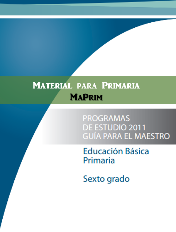 Programa de Estudios 2011 para Sexto Grado