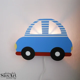 Dečija zidna lampa automobil