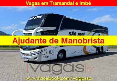 São José abre vagas para Ajudante de Manobrista em Tramandaí