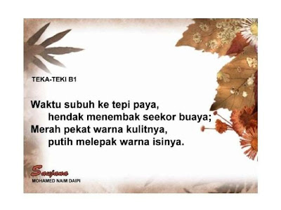 Kumpulan Contoh Pantun Teka Teki Terbaru