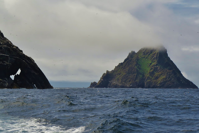 Approaching Skellig Michael from the water, West Coast of Ireland