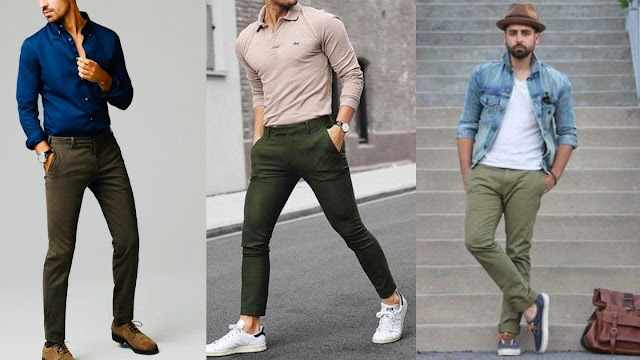 pantalón verde outfit hombre