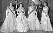 From left: Princess Beatrix (Now Queen Beatrix), Prince Philip, . (statevisit queen elizabeth queen beatrix)