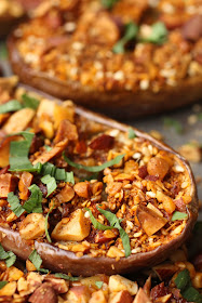 aubergines dukkah recette