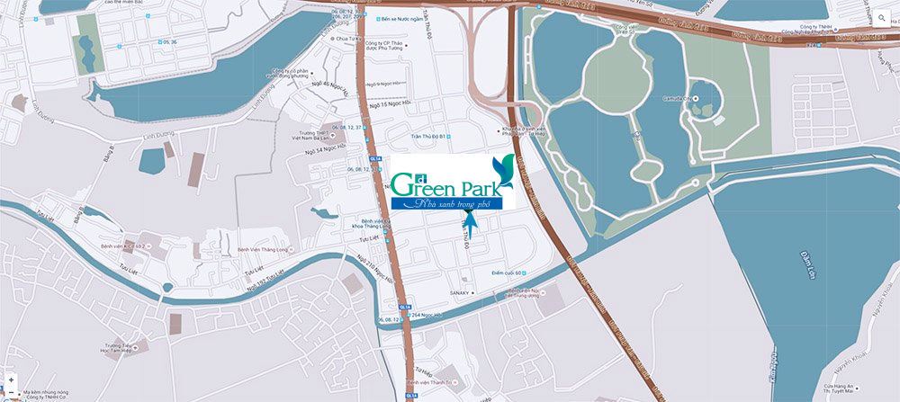 Vị trí dự án PD Green Park Trần Thủ Độ