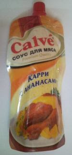 Соус «Calve» «Карри с ананасами»