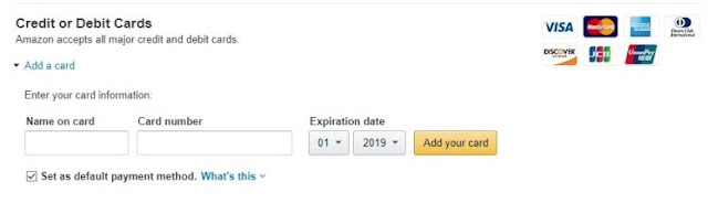 Metode Pembayaran Dengan Kartu Kredit Di Amazon