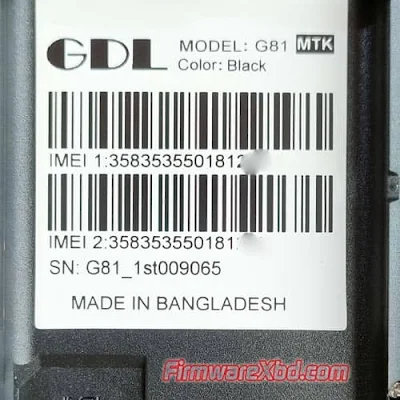 GDL G81 Flash File MT6261