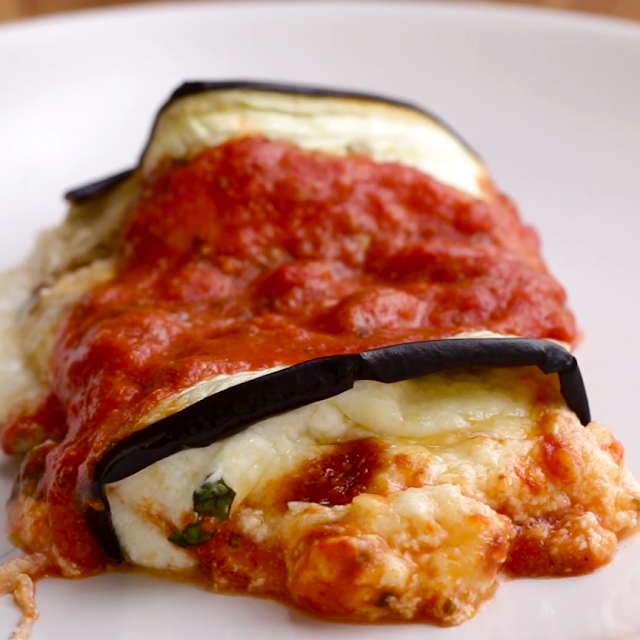 Eggplant & Mozzarella Stick Roll-Ups