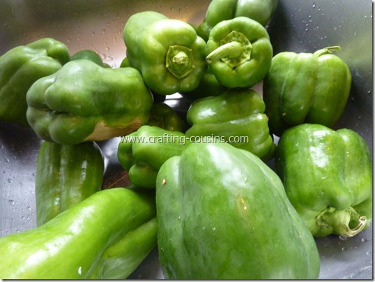 Prepare peppers for freezer storage (6)