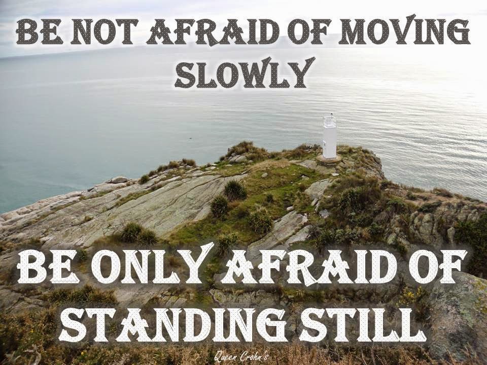 Inspirational Quote - Be not afraid of moving slowly be only afraid of standing still
