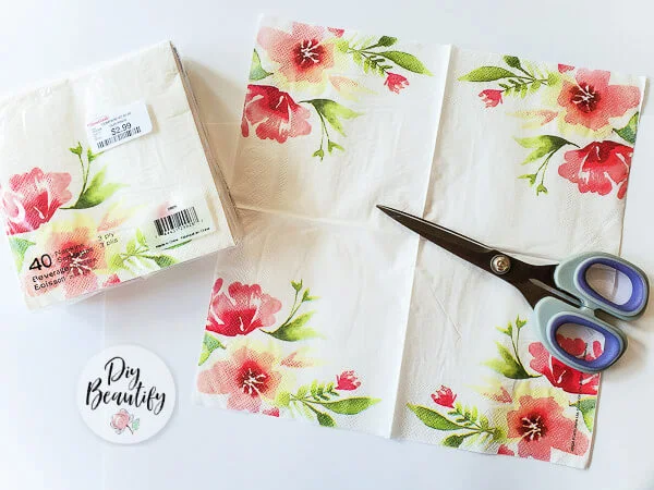 pink floral napkins