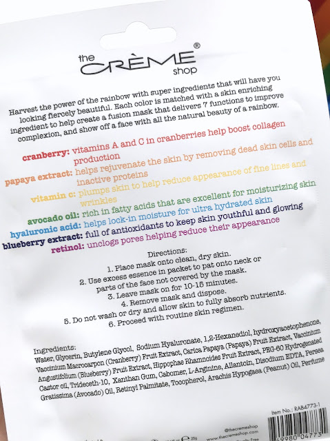 The Creme Shop Rainbow Mask