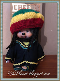 kiki monchhichi rasta bob marley reggae monchichi Jamaïque vintage