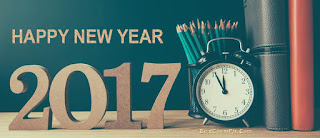 Clock Happy New Year 2017 Facebook Cover Photo