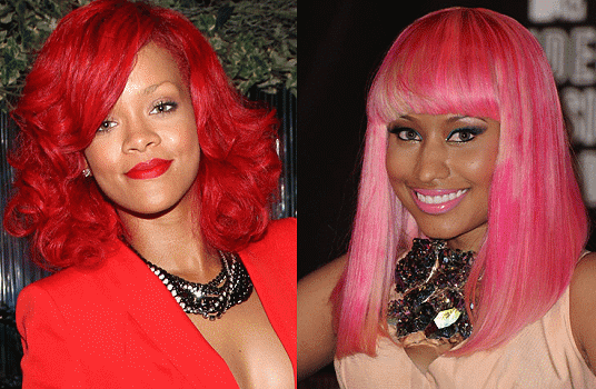 nicki minaj hot topic. Rihanna and Nicki Minaj gives