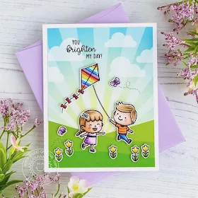 Sunny Studio Stamps: Spring Showers Everyday Card by Leanne West