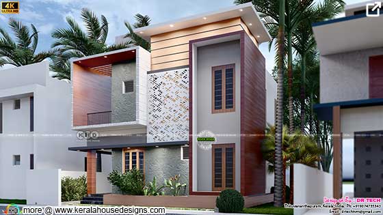 1450 square feet Kerala villa rendering