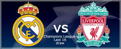   Liverpool will be Real Madrid's opponent in the Last 16 round of the Champions League. The first leg will be held at the Santiago Bernabéu Stadium on 25 February. The second match will take place in Anfield on 10 March.  One of the most interesting pairings of the Last 16 is that of Real Madrid and Liverpool, two of the greatest teams in Europe.  Real Madrid Sporting Director Pedja Mijatovic said the team 