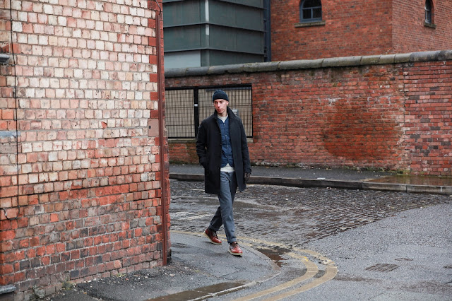 j shoes x sanders collaboration, british made brogues worn by men's fashion blogger mat buckets in manchester