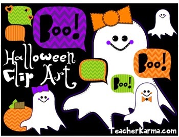  Halloween Clipart Freebie - Ghosts