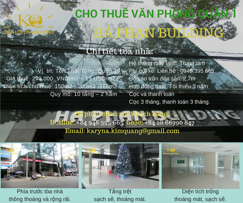 Cho thuê văn phòng quận 1 Hà Phan building