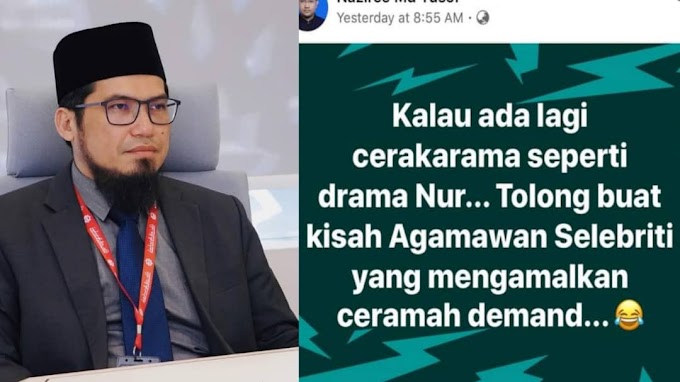 Nak menangis baca luahan Ustaz Syed Shahridzan : "bila bersuara nanti cakap tak ikhlas, mata duitan, cintakan dunia"