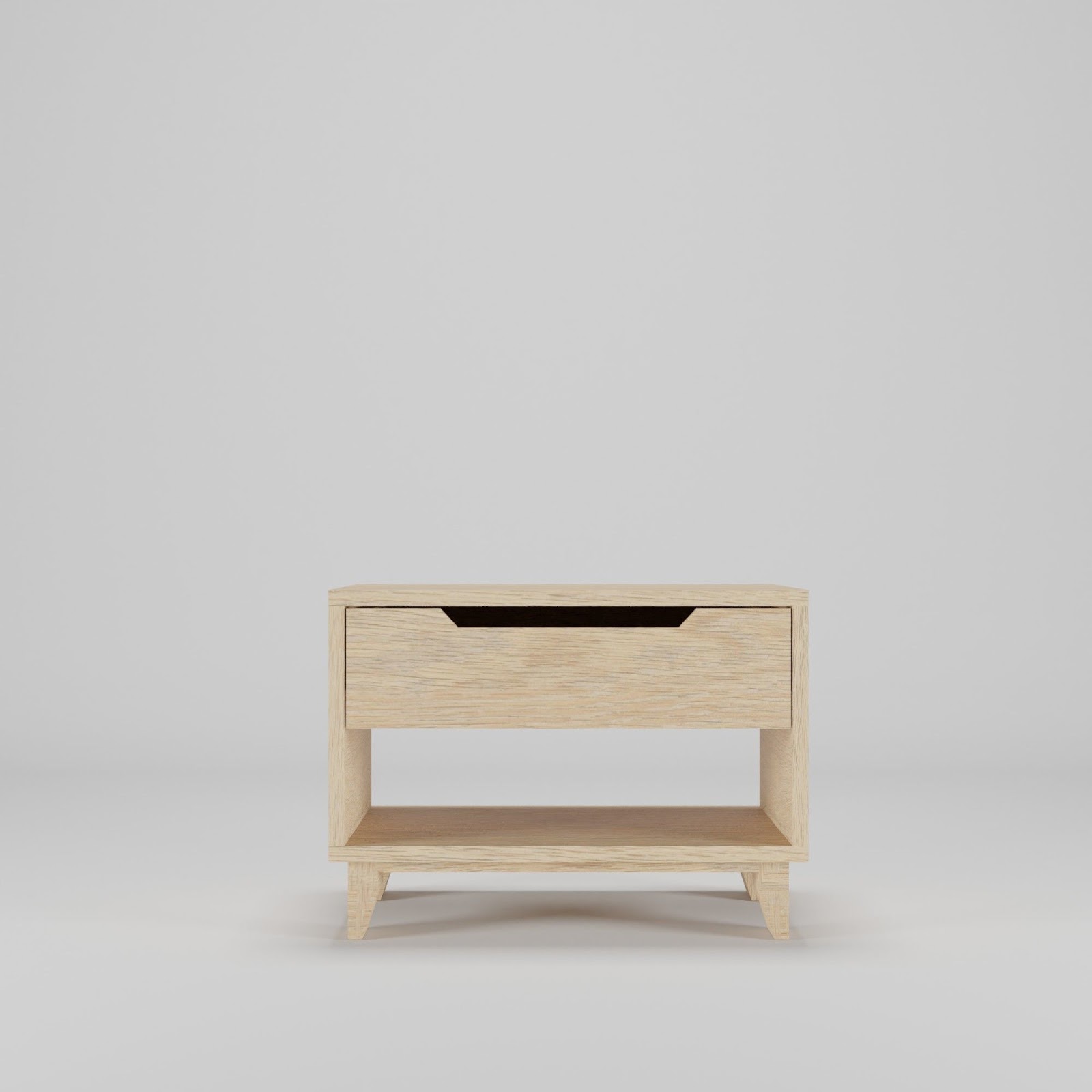 Bedside table with drawer Free low-poly 3D model,Art Cam, Stl File