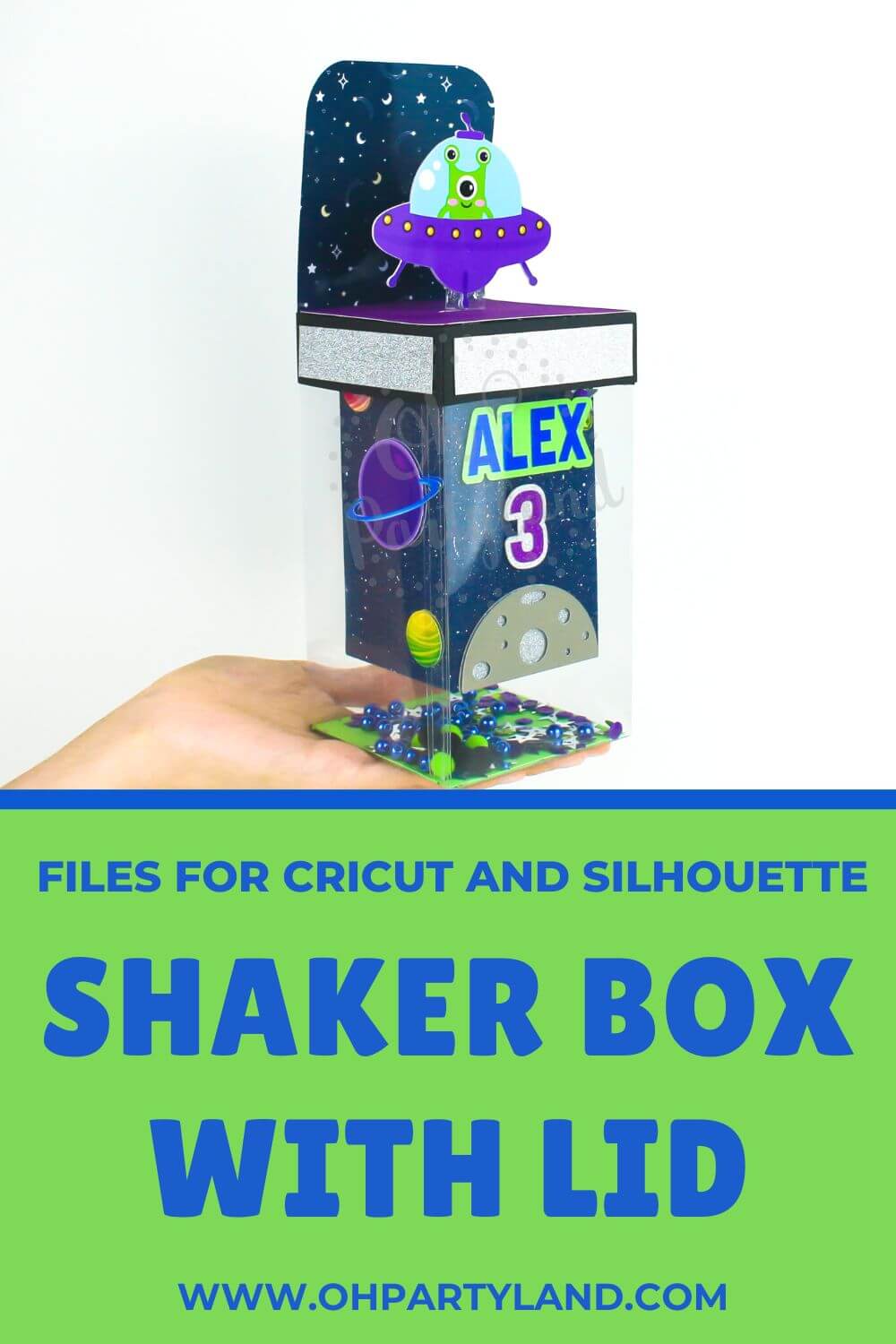 shaker box template cricut cut files