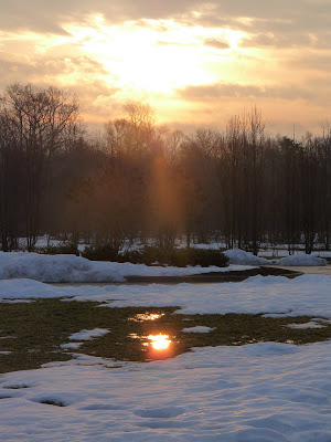 sunrise and reflection
