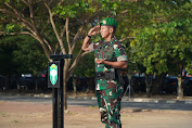 Pangdam IM Mayor Jenderal TNI Novi Helmy Prasetya, S.I.P, M.I.P pimpin Upacara Mingguan di Lapangan Blang Padang Banda Aceh.