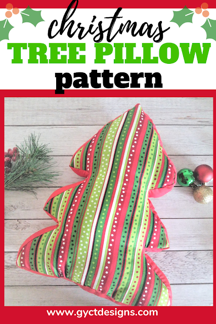 Sew up your own fun Christmas decorations with this free Christmas tree pillow pattern and tutorial.