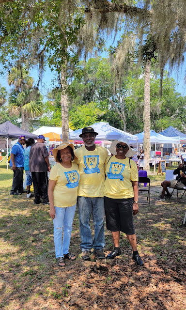 David and Betty Nelson, Alma Melvin at the St. Paul AME Church St. Augustine Community Festival