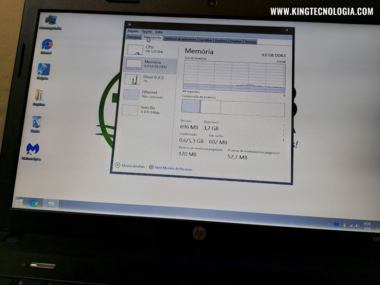 Notebook HP 1000: Limpeza, instalação de SSD e formatação